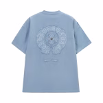 Chrome Hearts Blue Monochrome Horseshoe T-Shirt