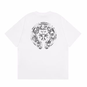 Chrome Hearts Silver Chrome Logo T-Shirt White