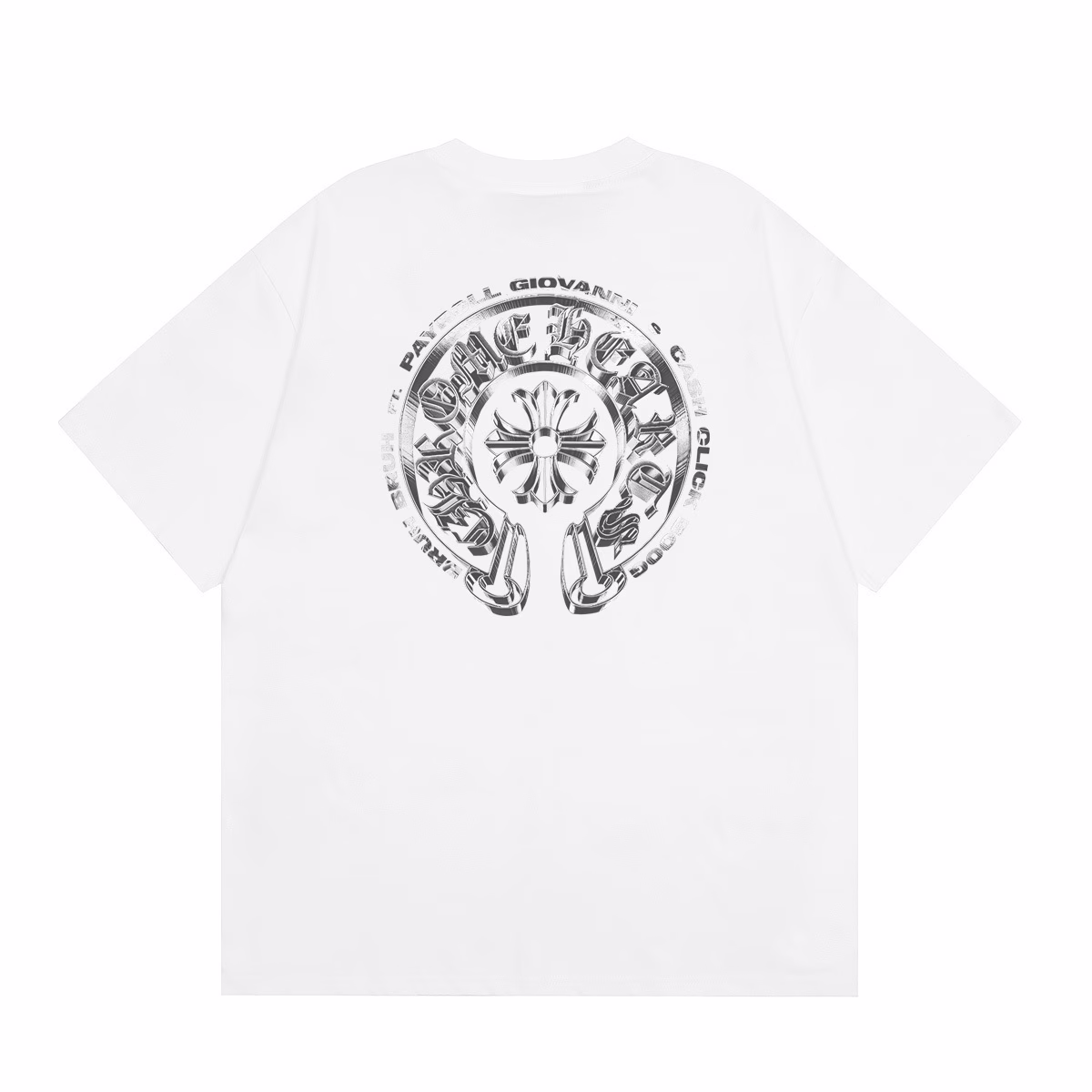 700923c3 Chrome Hearts Silver Chrome Logo T-Shirt White
