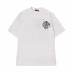 Chrome Hearts White Gothic Circle Cross T-Shirt