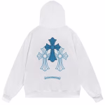 Chrome Hearts Triple Cross Hoodie White