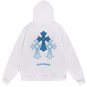 Chrome Hearts Triple Cross Hoodie White