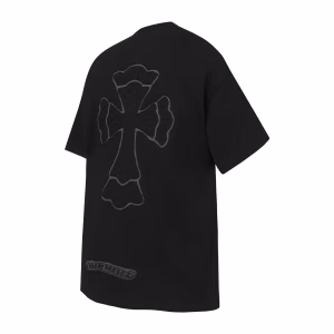Chrome Hearts Black Gothic Cross T-Shirt