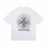 Chrome Hearts Radiant Cross Graphic White T-Shirt