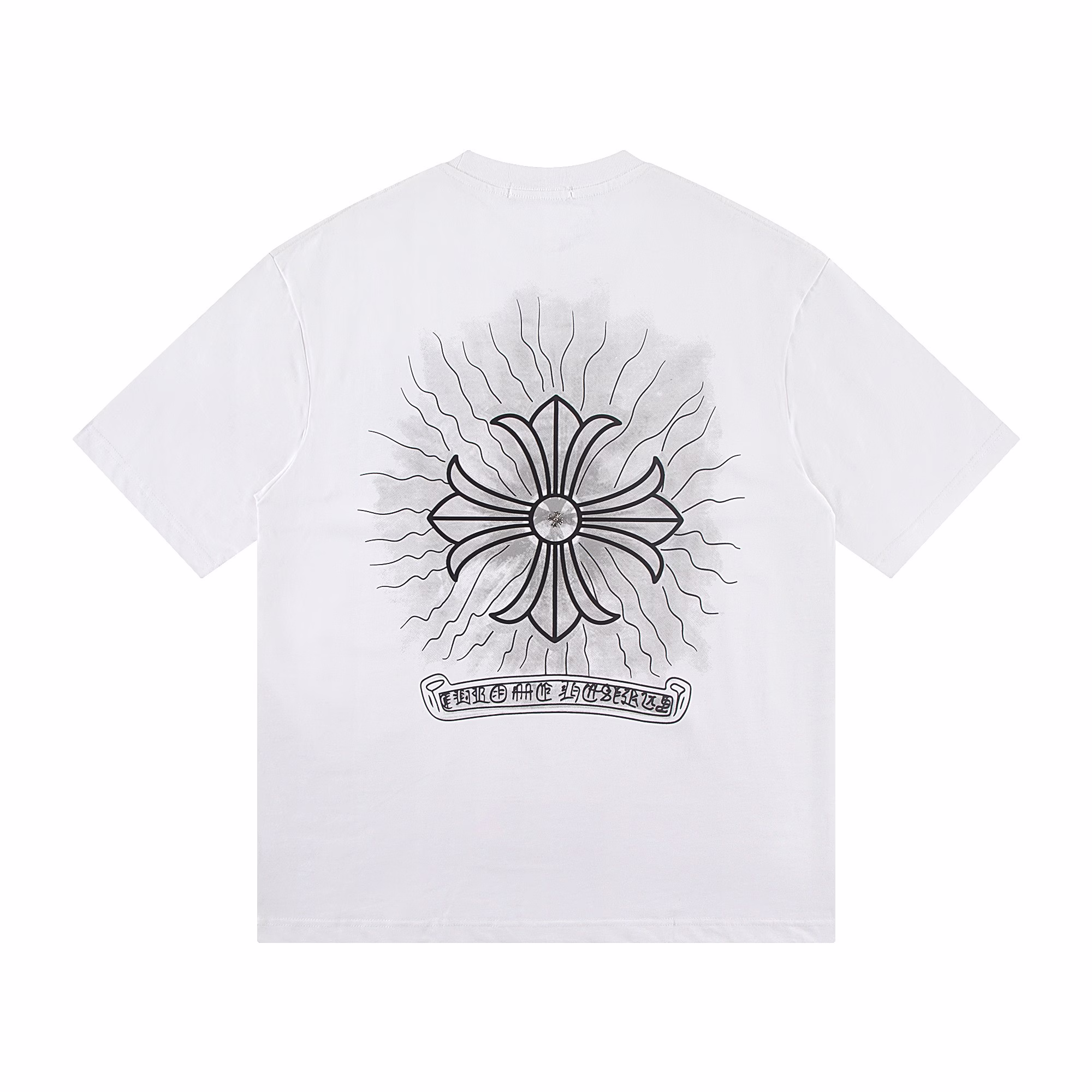 951a9862 Chrome Hearts Radiant Cross Graphic White T-Shirt