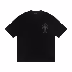 Chrome Hearts Tonal Crystal Cross Black T-Shirt - Image 2