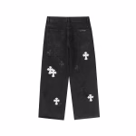 Chrome Hearts Black Cemetery Cross Jeans