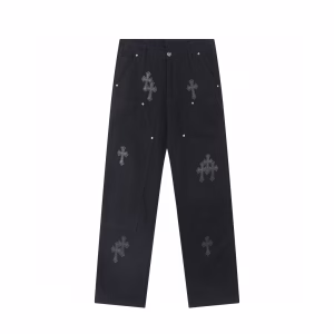 Chrome Hearts Cross Pattern Denim Jeans