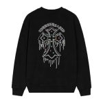 Chrome Hearts Dripping Cross Long Sleeve Black