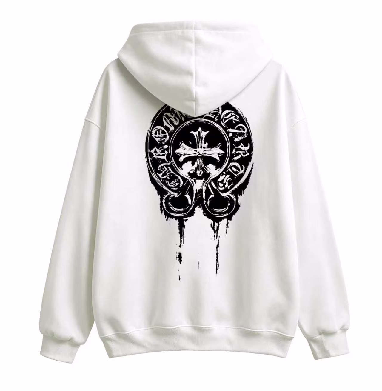 c49569de Chrome Hearts Horseshoe Cross White Hoodie