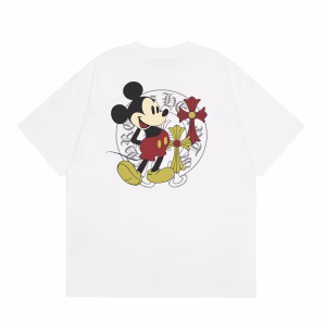 Chrome Hearts Mickey Mouse Cross T-Shirt White