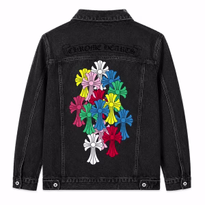 Chrome Hearts Black Multi Cross Denim Jacket