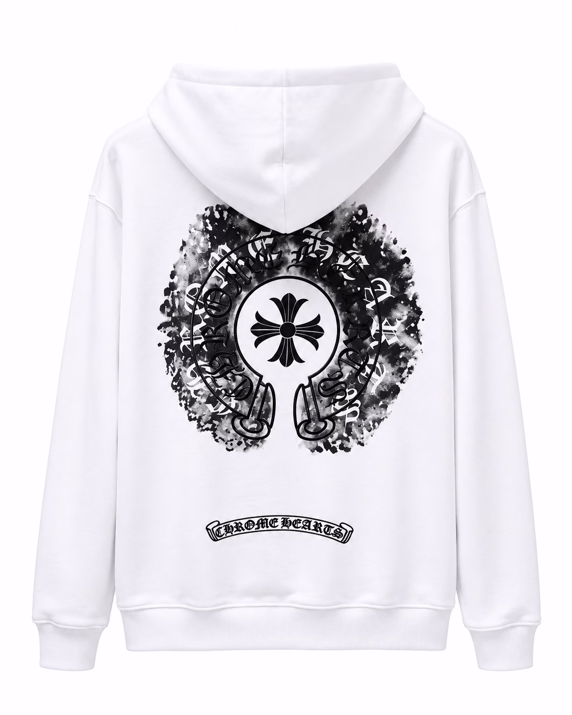 Chrome Hearts White Floral Cross Pullover Hoodie Chrome Hearts White Floral Cross Pullover Hoodie