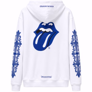Chrome Hearts Rolling Stones Blue Tongue Hoodie
