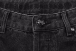 Chrome Hearts Black Cemetery Cross Jeans