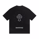 Chrome Hearts Embroidered Horseshoe Cross T-Shirt