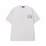 Chrome Hearts White Paint Drip Cross T-Shirt