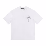 Chrome Hearts Crystal Multi Cross White T-Shirt
