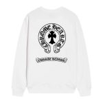 Chrome Hearts Horseshoe Logo Long Sleeve Shirt White