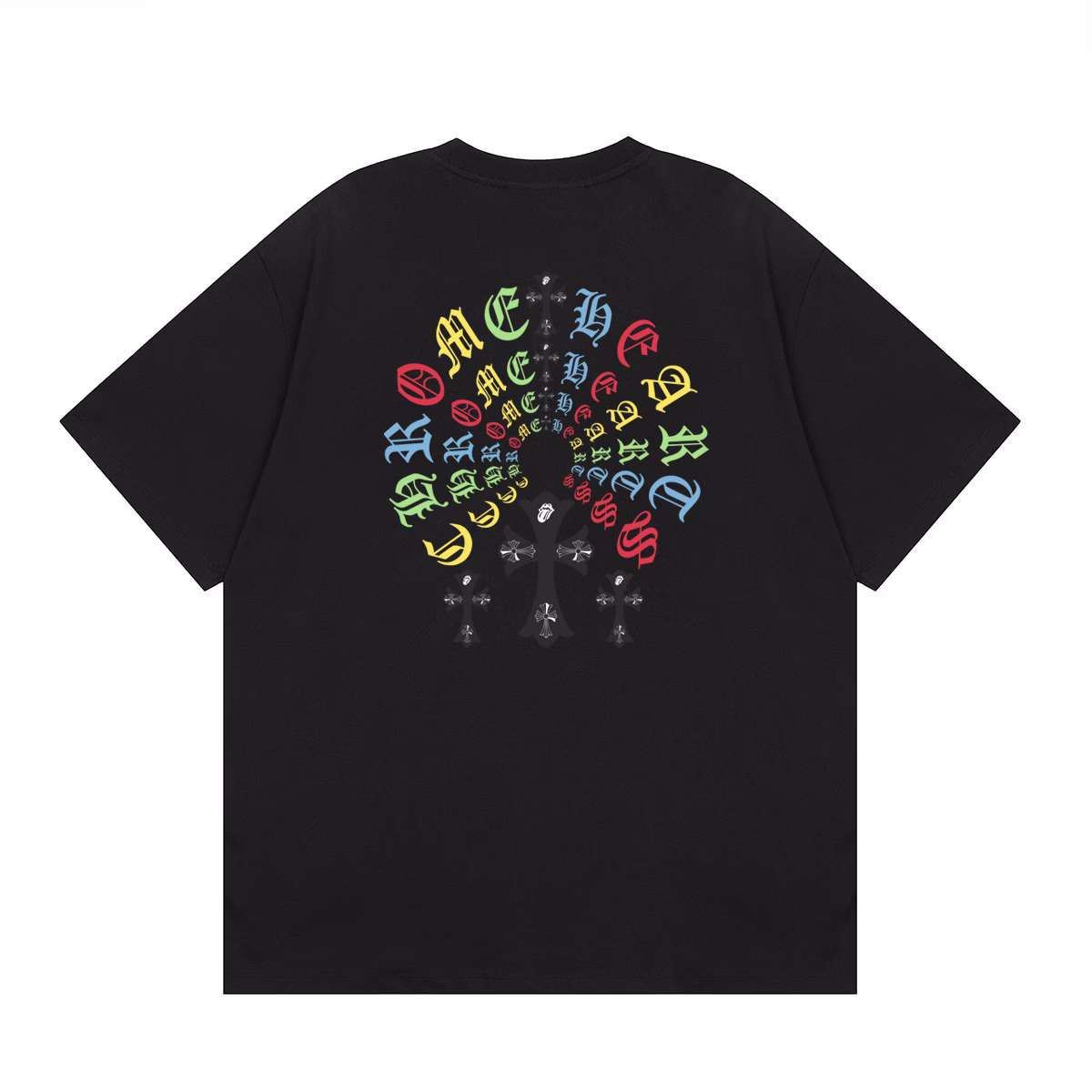 f8adfde1 Chrome Hearts Horseshoe Script T-Shirt Black
