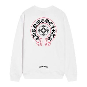 Chrome Hearts Horseshoe Floral Logo Long Sleeve White