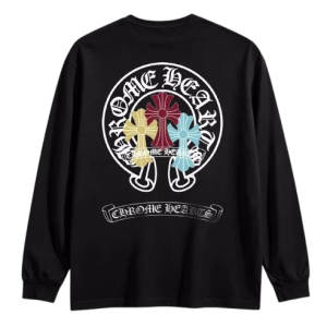 Chrome Hearts Triple Cross Black Long Sleeve T-Shirt