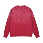 Chrome Hearts Red Logo Cross Long Sleeve Shirt