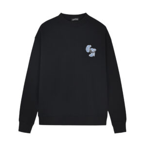 Chrome Hearts Black Blue Denim Horseshoe Long Sleeve