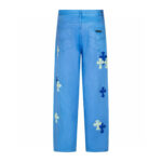 Chrome Hearts Blue Contrast Cross Patch Jeans