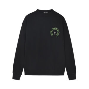 Chrome Hearts Black Green Circle Cross Long Sleeve