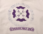 Chrome Hearts Purple Floral Cross Zip-Up Hoodie