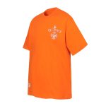 Chrome Hearts Orange Multicolor Cross Logo T-Shirt