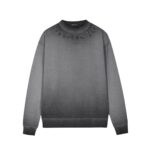 Chrome Hearts Grey Black Cross Long Sleeve Shirt