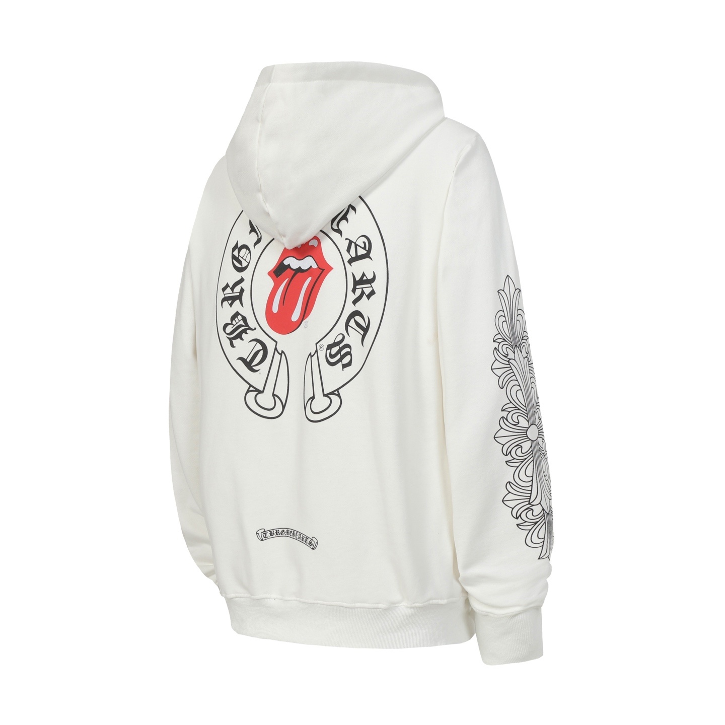 Chrome Hearts x Rolling Stones White Zip-Up Hoodie Chrome Hearts x Rolling Stones White Zip-Up Hoodie