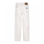 Chrome Hearts White Tonal Cross Star Patch Jeans