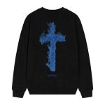 Chrome Hearts Blue Cemetery Cross Long Sleeve