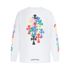 Chrome Hearts White Multicolor Cross Pocket Long Sleeve