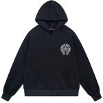 Chrome Hearts Horseshoe Logo Pullover Hoodie Black