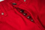 Chrome Hearts Red Tonal Cross Patch Jeans