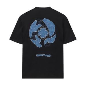 Chrome Hearts Denim Cross Patch Horseshoe Shirt Black