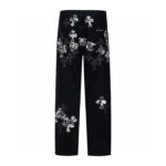 Chrome Hearts Black Multi Cross Patch Jeans