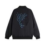 Chrome Hearts Black Blue Cross Bomber Jacket