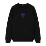 Chrome Hearts Blue Cemetery Cross Long Sleeve