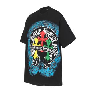 Chrome Hearts Multi Color Cross T-Shirt Black