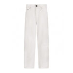 Chrome Hearts White Tonal Cross Star Patch Jeans