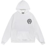 Chrome Hearts Horseshoe Logo Pullover Hoodie White