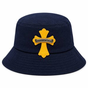 Chrome Hearts Yellow Cross Bucket Hat