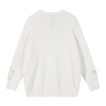 Chrome Hearts Cross Patch White Knit Sweater