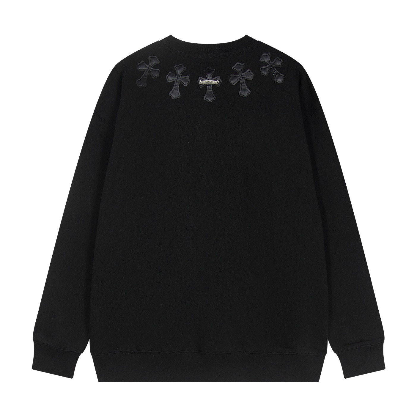 Chrome Hearts Multi Cross Patch Black Sweatshirt Chrome Hearts Multi Cross Patch Black Sweatshirt
