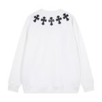 Chrome Hearts Multi Cross Patch White Sweatshirt